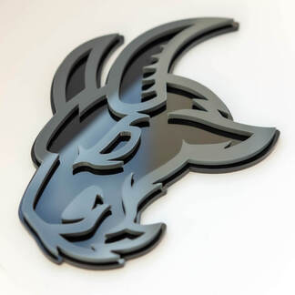 Angry Goat Custom 3D Badge Fender Badges Emblem
