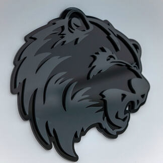 Bear Angry Grizzly Custom 3D Badge Fender Badges Emblem
 1