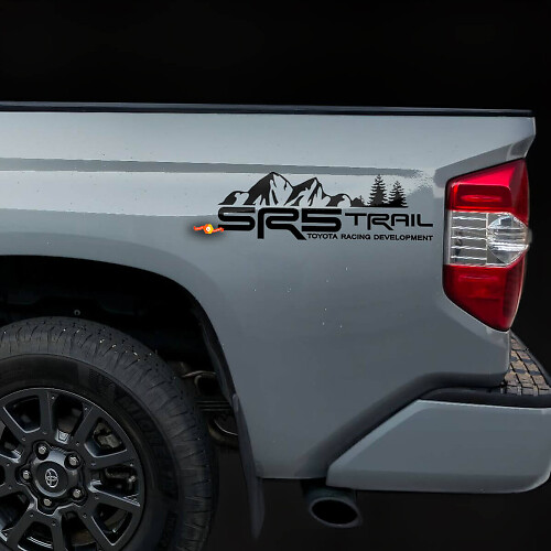 SR5 Trail Mountain Style Bedside Vinyl Decal Set for Toyota Tacoma Tundra