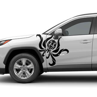 Octopus Side Doors Universal Hood Vinyl Decal Graphic Sticker
 1