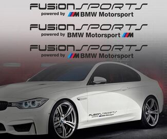 Fusion Sports Powered by BMW M Motorsport Vinyl Decal Sticker e36 M3 M5 M6 M any
