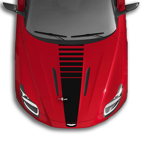 Full Body Aston Martin DB11 Hood Strobe Vinyl Decals Stickers
