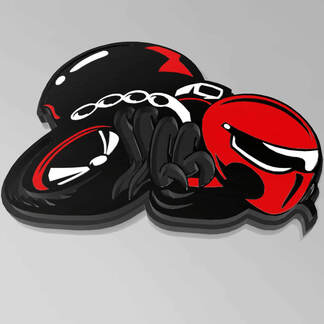 Custom 3D Badge HellBee Black Widow Spider Dodge Fender Badges Emblem
