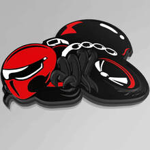 Custom 3D Badge HellBee Black Widow Spider Dodge Fender Badges Emblem
 2