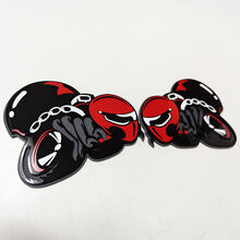 Custom 3D Badge HellBee Black Widow Spider Dodge Fender Badges Emblem
 3