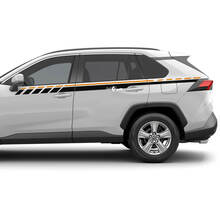 Toyota RAV4 Side upper stripes Vinyl Decal Graphic Sticker fit to Toyota RAV4
 3