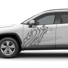 Side Abstract Vinyl Decal Graphic Sticker fit to Toyota RAV4
 3