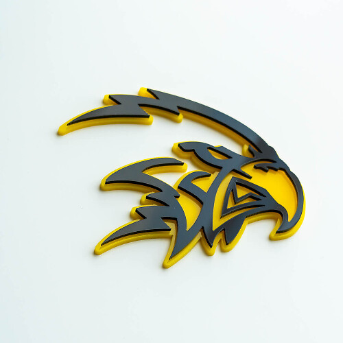 Custom Hellhawk Trackhawk 3D Fender Badge Emblem _1