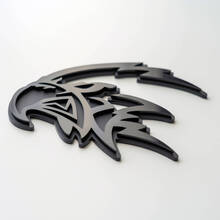 Custom 3D Badge Trackhawk Hellhawk Black logo Fender Badges Emblem
 3