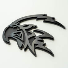 Custom 3D Badge Trackhawk Hellhawk Black logo Fender Badges Emblem
 8