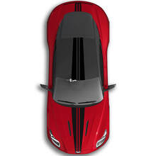 Aston Martin DB11 Full Body Two Colors Stripe Hood Roof Trunk Vinyl Decals Stickers 2
 3