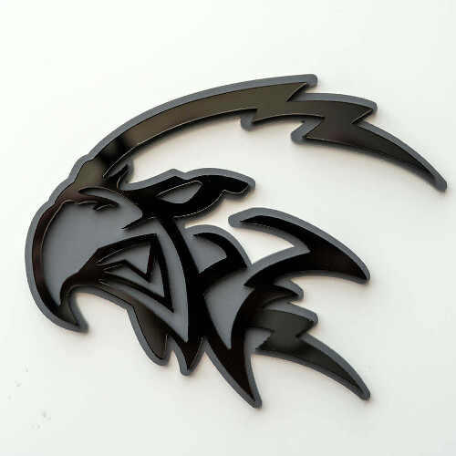 Custom 3D Badge Trackhawk Hellhawk logo Wing Badges Emblem 2