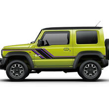 Suzuki JIMNY Side Vintage Stripes Doors Front Fender decal sticker graphics 2 Colors
 2