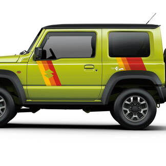 Suzuki JIMNY Side Vintage Retro Stripes decal sticker graphics
