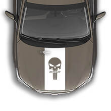 Hood Stripe Punisher Vinyl Decal Graphics Sticker fit to Suba Outback
 2