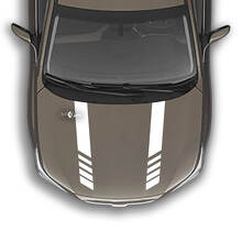 Hood Two Stripes Vinyl Decal Graphics Sticker fit to Suba Outback
 2