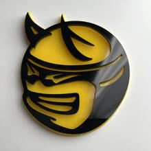 Custom 3D Badge Drag Bee Dodge Charger Challenger logo Fender Badges Emblem 2
 4