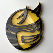 Custom 3D Badge Drag Bee Dodge Charger Challenger logo Fender Badges Emblem 2
 6