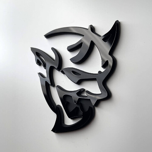 Custom 3D Badge Demon Dodge Charger Challenger logo Wing Badges Emblem 2