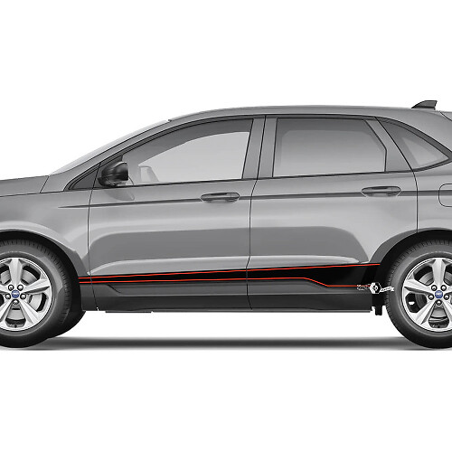 Ford Edge Rocker Panel Vinyl Pin Stripes body decal vinyl graphics Decal sticker
