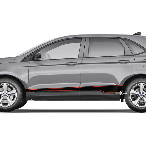 Ford Edge Rocker Panel Vinyl Pin Stripes body decal vinyl graphics Decal sticker
