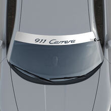 Porsche 911 Carrera Logo Windshield with Background Stripes Kit Decal Sticker
 3