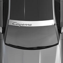 Porsche Cayenne Logo Windshield with Background Stripes Kit Decal Sticker
 2