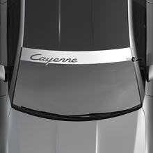 Porsche Cayenne Logo Windshield with Background Stripes Kit Decal Sticker
 2