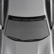 Panamera Letter Line Windscreen with Background Stripe Decal Sticker 2 For Porsche Panamera 3