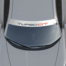 Turbo GT Lettering Windscreen Vinyl Decal Sticker 2 For Porsche 911 Turbo GT 2