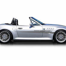 Pair BMW Exclusive stripes Side Doors Vinyl Decal Sticker
 3