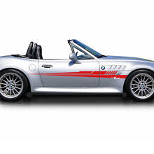 Pair BMW Exclusive stripes Side Doors Vinyl Decal Sticker
 4