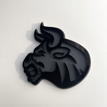 Custom 3D Badge Bull Angry logo Fender Badges Emblem
 2