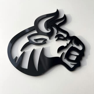 Custom 3D Badge Bull Angry logo Fender Badges Emblem
