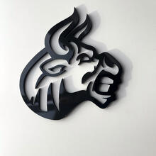 Custom 3D Badge Bull Angry logo Wing Badges Emblem 2 3