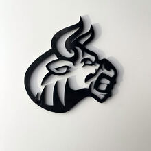 Custom 3D Badge Bull Angry logo Wing Badges Emblem 2 4