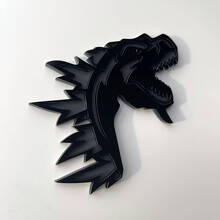 Custom 3D Badge Godzilla Angry logo Wing Badges Emblem 2 4