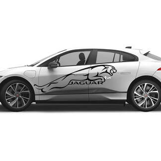 Jaguar I Pace Side Tattoo Stripes Graphics Doors decal Logo Lines sticker
