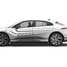 Jaguar I Pace Side Modern Graphics Doors decal Logo Lines sticker
 3