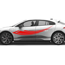 Jaguar I Pace Side Graphics Doors decal Logo Lines sticker
 2