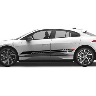 Jaguar I Pace Side 2 Colors Modern Stripes Graphics Doors decal Logo Lines sticker
