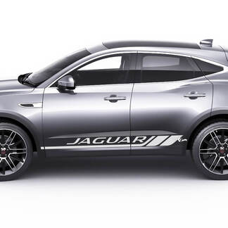 Jaguar E-Pace Side Doors Checkered Stripes Graphics decal Logo sticker
 1