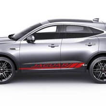 Jaguar E-Pace Side Doors Checkered Stripes Graphics decal Logo sticker
 2