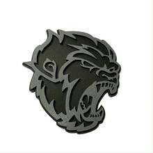 Angry Yeti Sasquatch Bigfoot 3D Badge Grey vs Black Fender Badges Emblem
 3