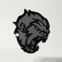 Angry Sasquatch Bigfoot 3D Fender Badge Emblem _2