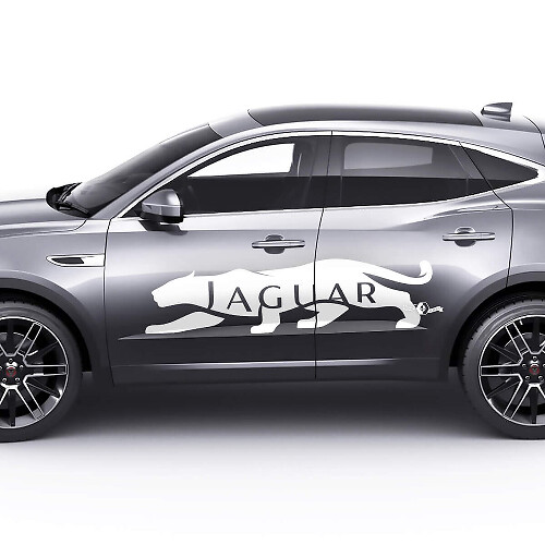 Side Logo Jaguar Doors Graphics Decal Logo Sticker 2 For Jaguar E-Pace