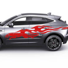 Jaguar E-Pace Side Logo Jaguar Flame Doors Graphics decal Logo sticker
 2