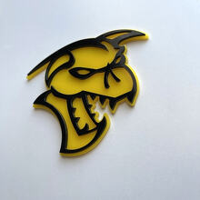 Hellcat Demon 3D Badge Black vs Yellow Fender Badges Emblem
 5