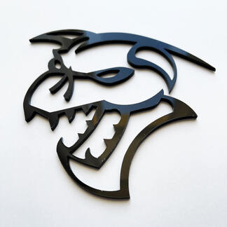 Hellcat Demon 3D Badge Black Fender Badges Emblem
