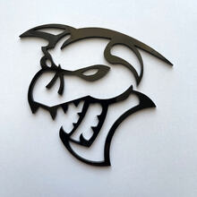 Hellcat Demon 3D Badge Black Fender Badges Emblem
 3